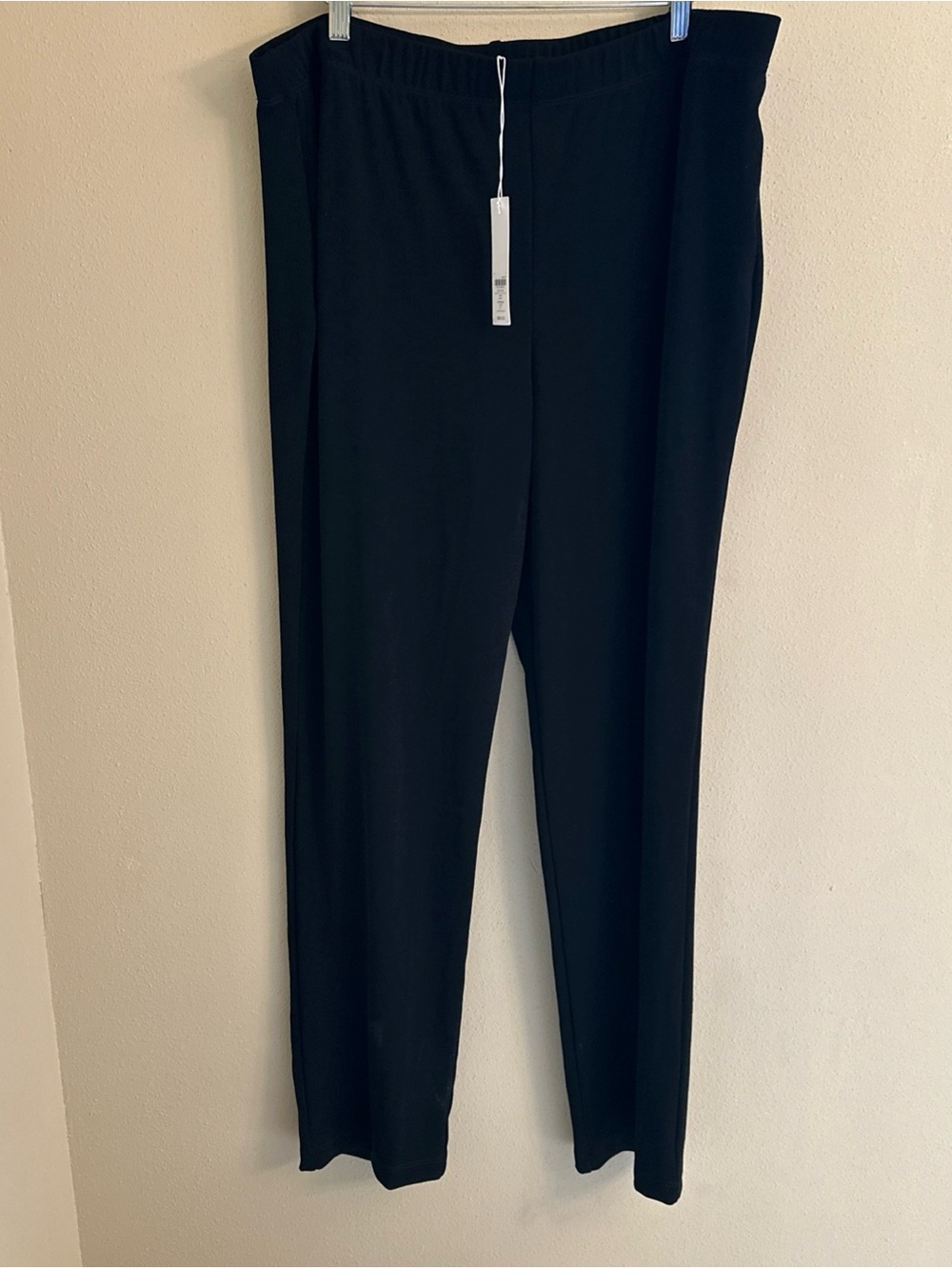 New Chicos Travelers Essential Slim Pant Black Size 3T (XL Tall) Stretch